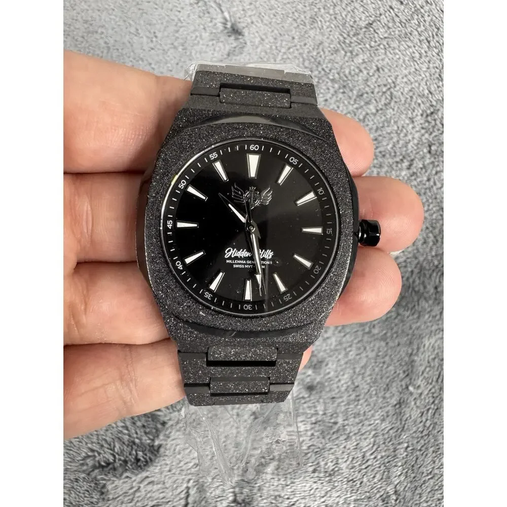 Hidden Hills Millennia G1 Black Frosted Men's Watch M-G1-BLK-F - Picture 9 of 9